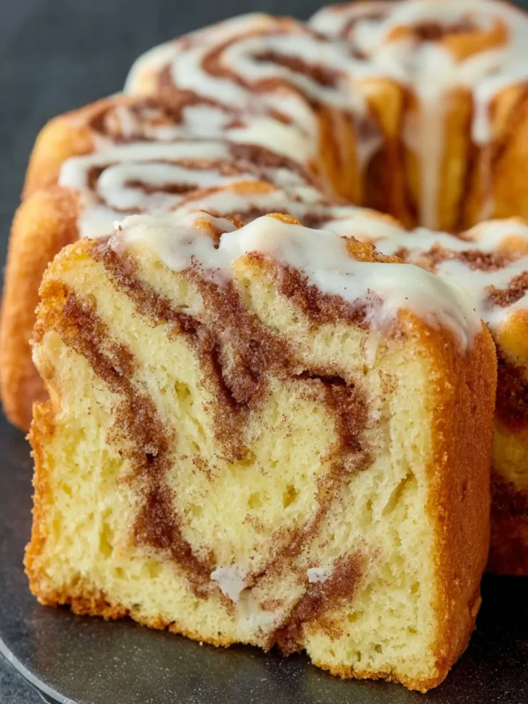 Cinnamon Roll Cake {With Cake Mix} First Image