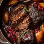 Balsamic Pomegranate Braised Pot Roast First Image