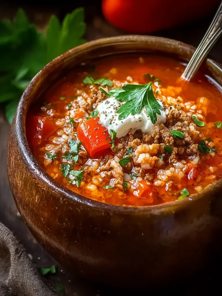 Easy Stuffed Pepper Soup Recipe: An Incredible 5-Ingredient Delight First Image