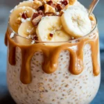 Delightful Peanut Butter Banana Overnight Oats Recipe First Image
