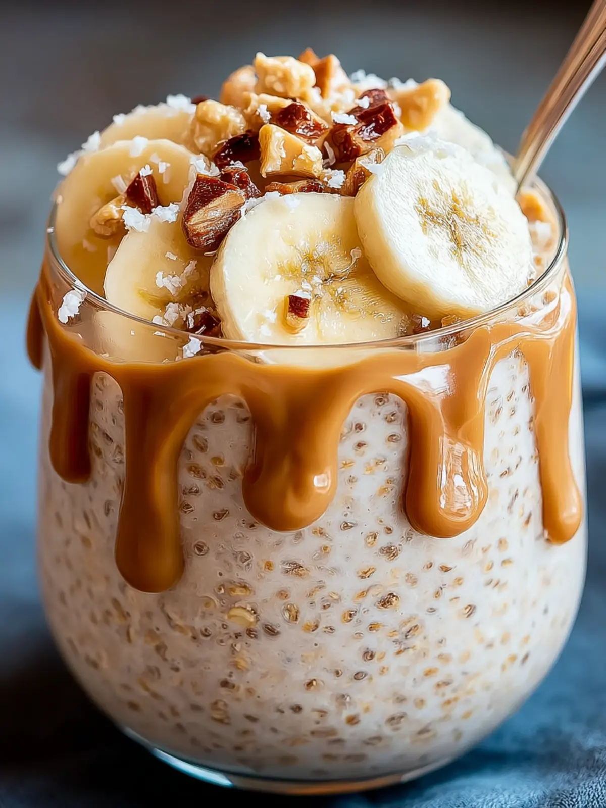 Delightful Peanut Butter Banana Overnight Oats Recipe First Image