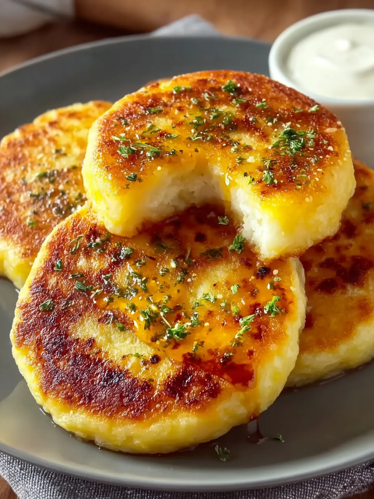 Cheesy potato pancakes First Image