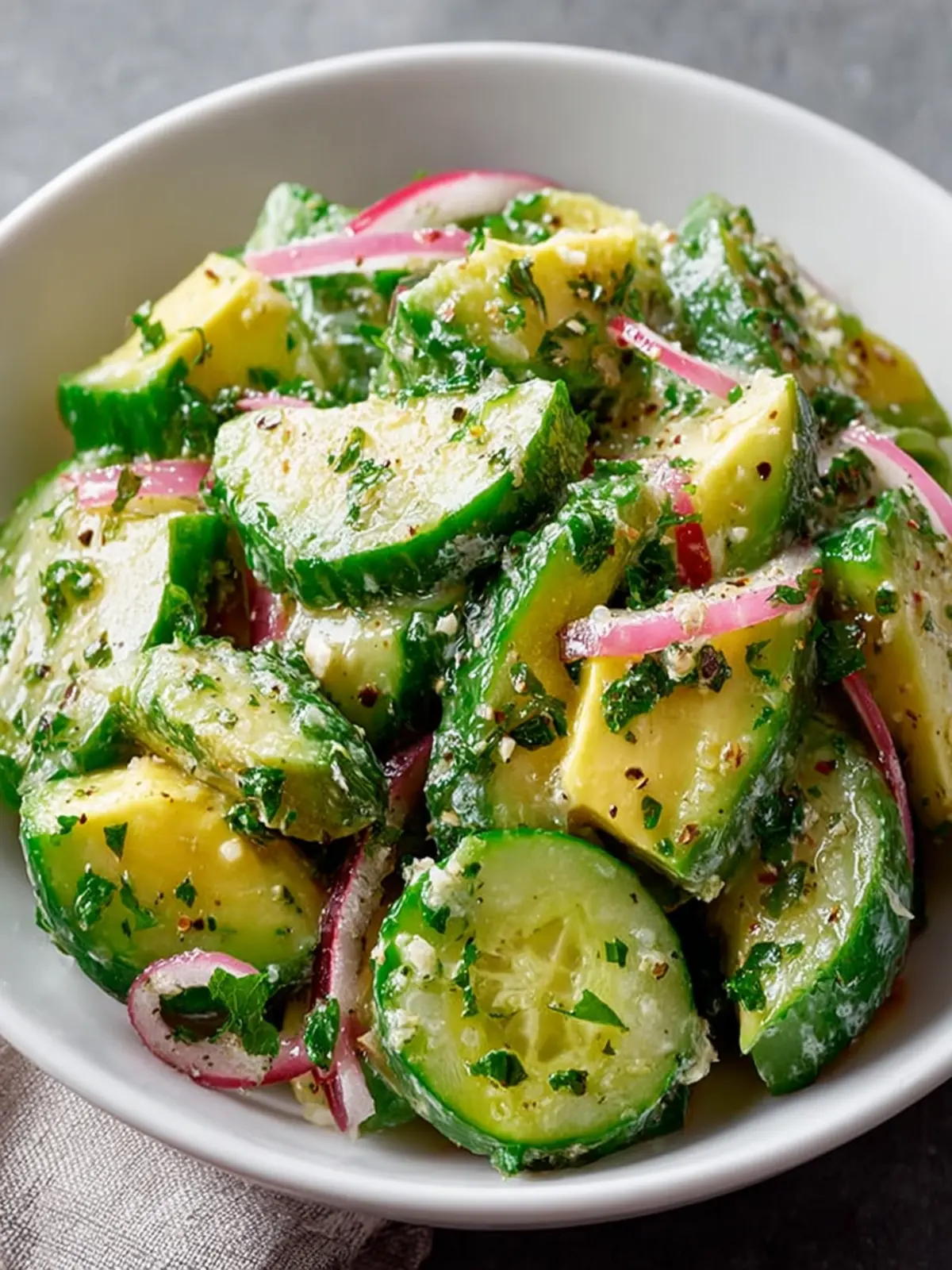 Cucumber Avocado Salad First Image