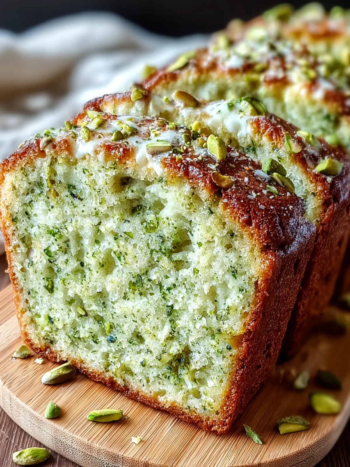 Decadent Pistachio Pudding Bread Recipe First Image