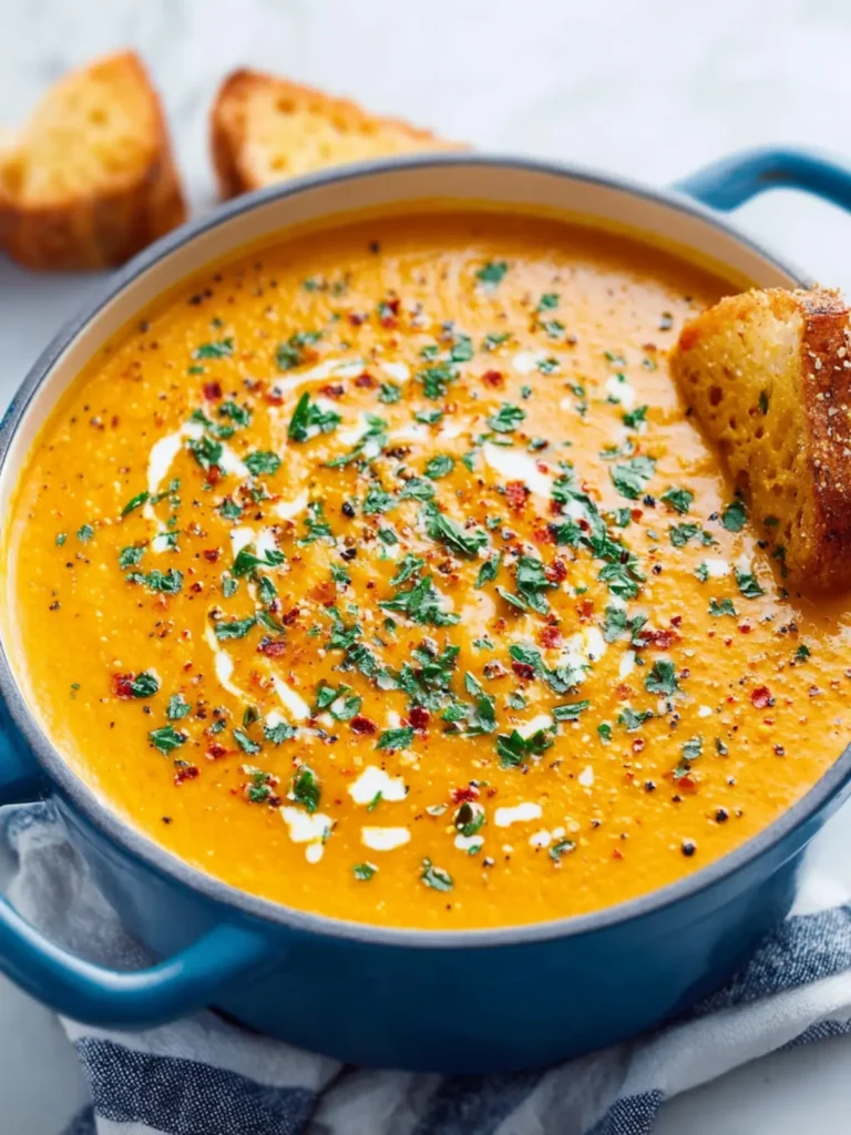 Creamy Sweet Potato Chickpea Soup (Easy One-Pot Recipe) First Image