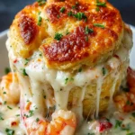 Ultimate Creamy Shrimp Lobster Cheddar Bay Biscuit Pot Pie First Image