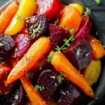 Honey Roasted Beets and Carrots Recipe First Image