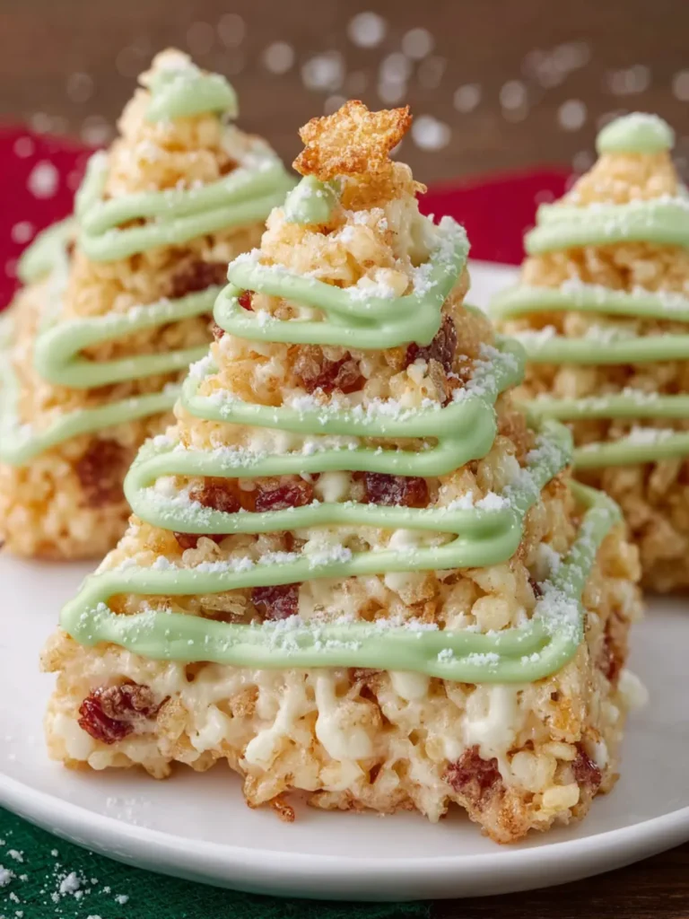 Christmas Tree Crispy Treats First Image