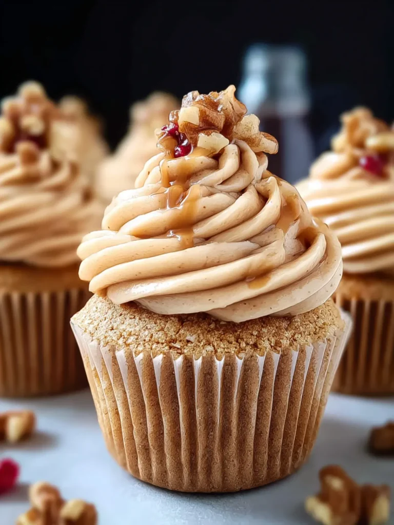 Irresistible Maple Walnut Buttercream Cupcakes Recipe First Image