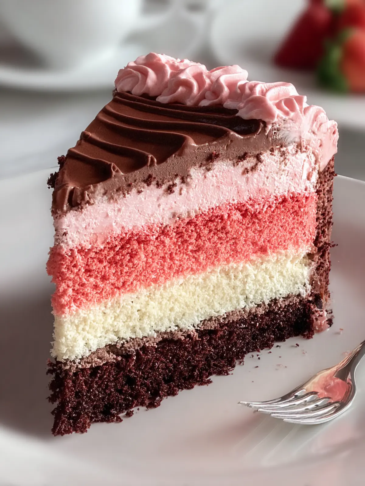 Irresistible Neopolitan Cake: A Flavorful Delight First Image