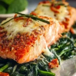 Baked Salmon with Spinach First Image
