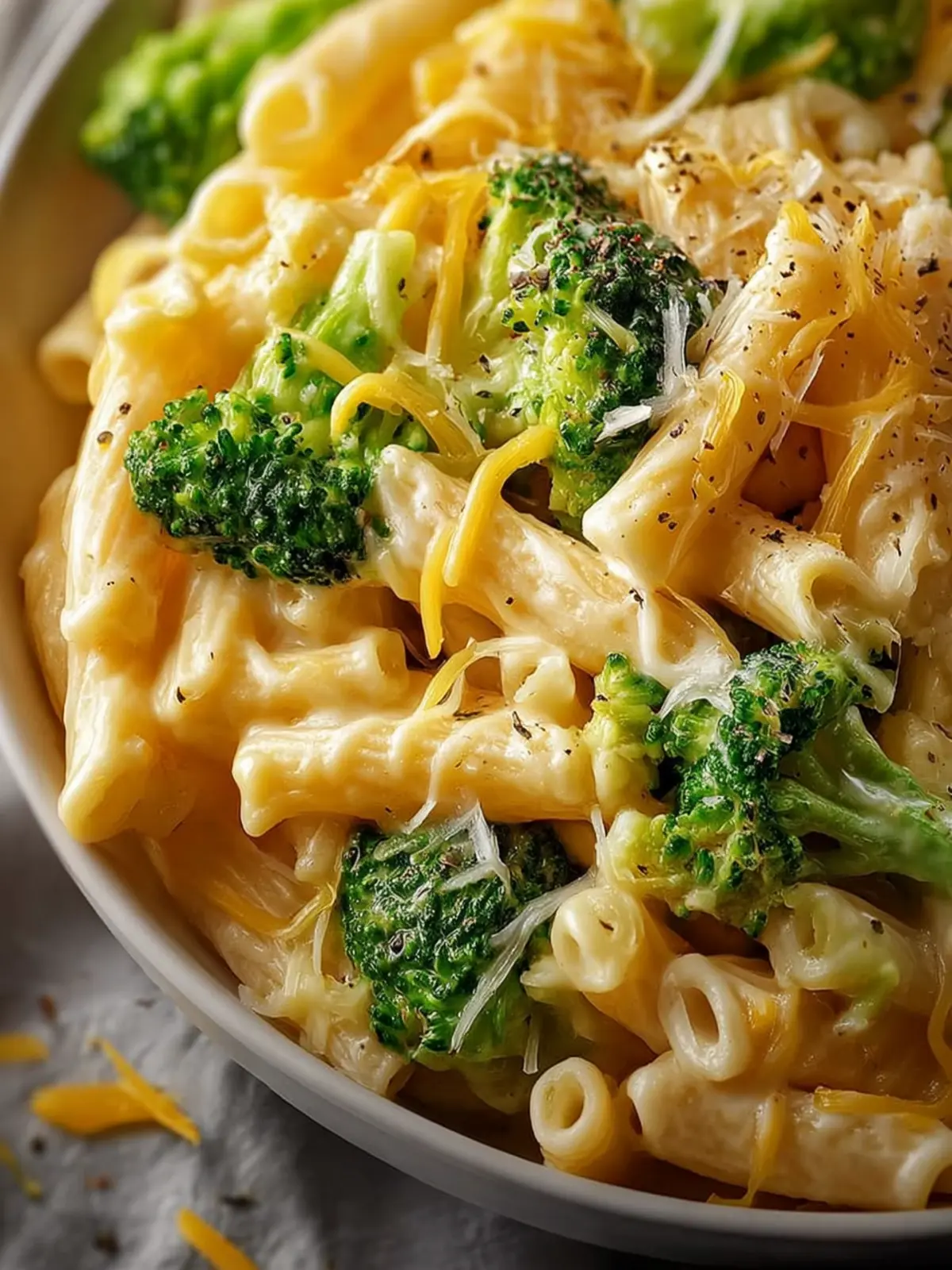 Broccoli Cheese Pasta Recipe First Image