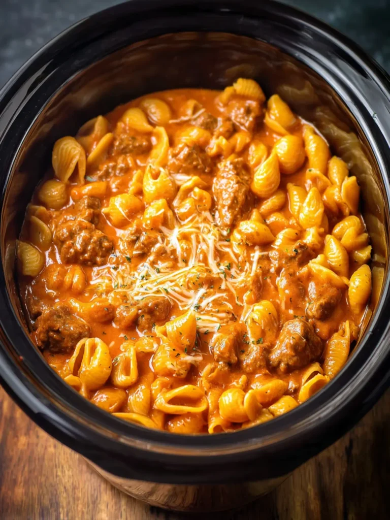 Cheesy Crockpot Goulash First Image