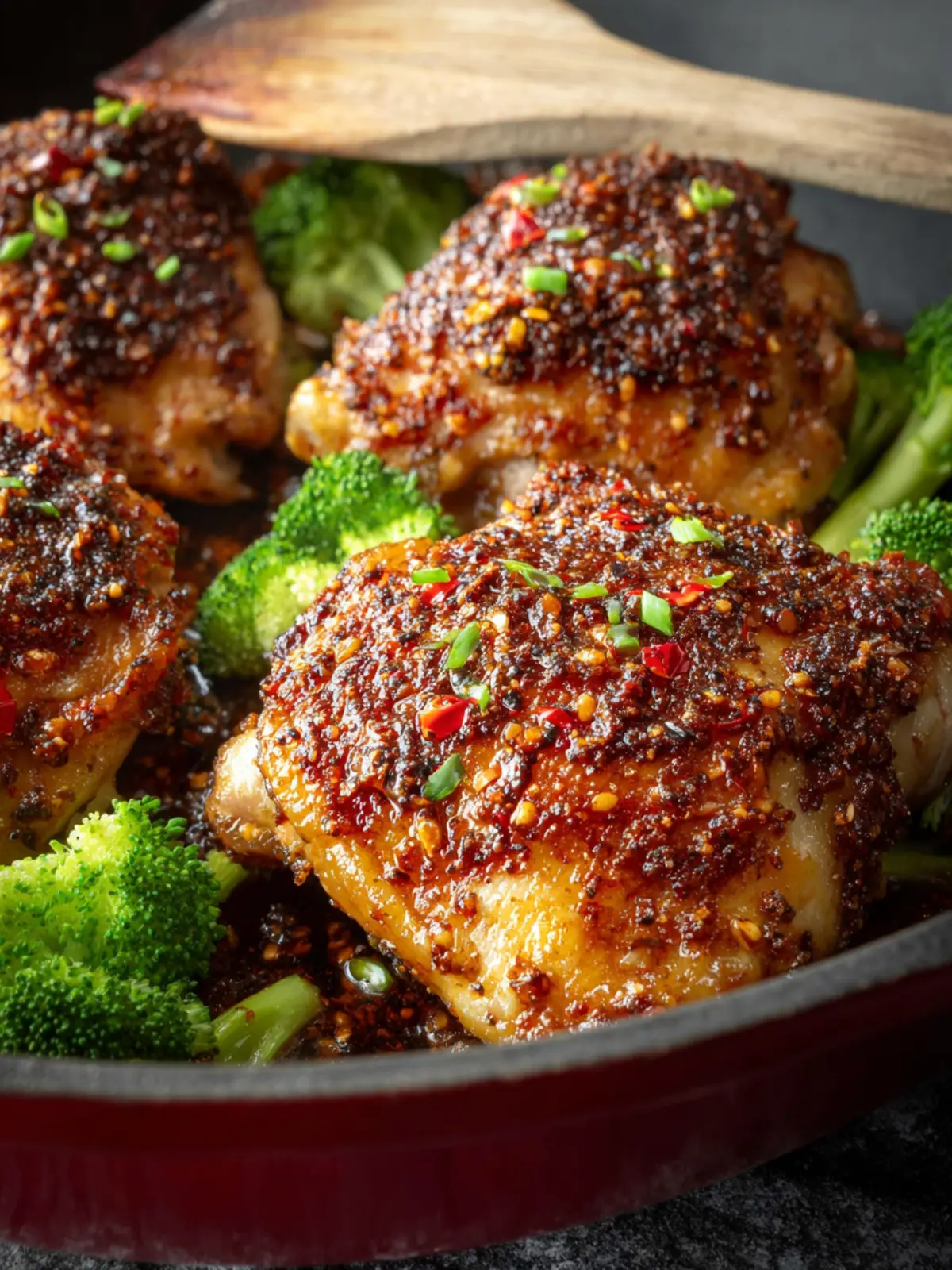 Chili Crunch Chicken Thighs First Image