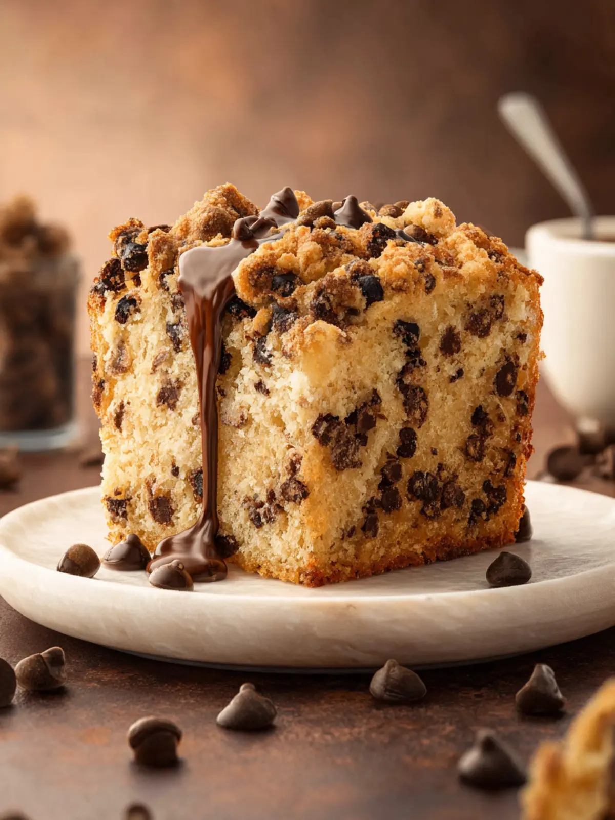 Chocolate Chip Coffee Cake First Image