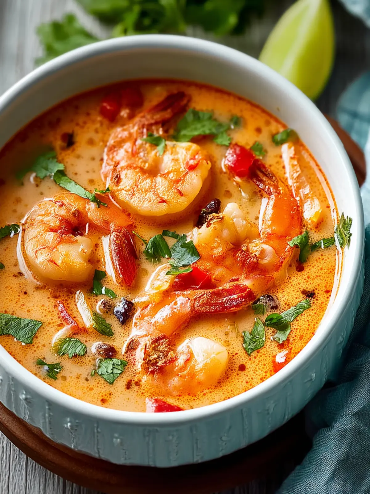 Cozy Coconut Curry Shrimp Soup First Image