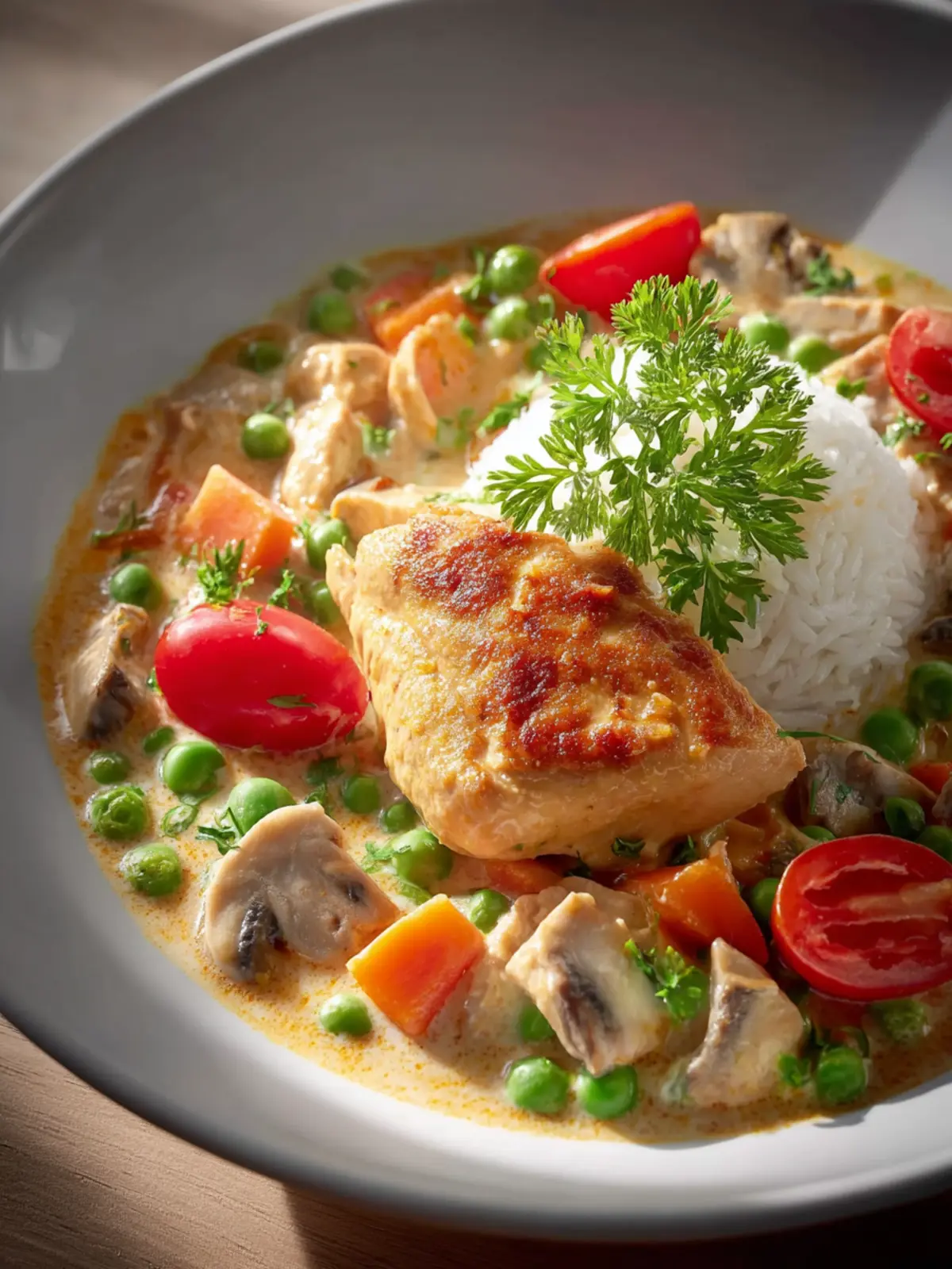 Delicious Huehnerfrikassee Recipe: Savory Chicken Delight! First Image