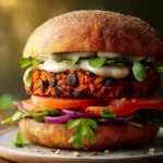 Delicious Sweet Potato Black Bean Burgers Recipe First Image