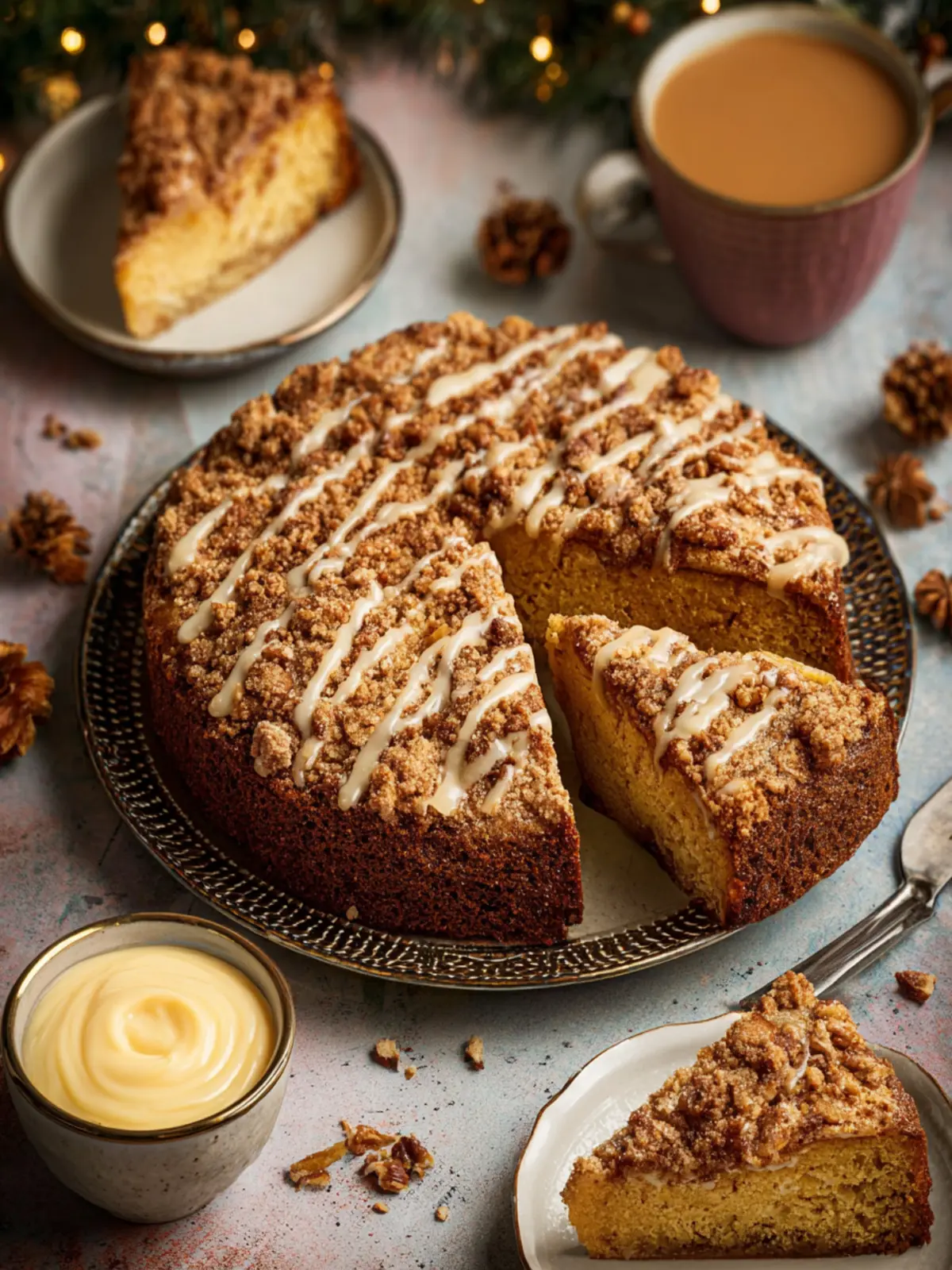 Eggnog Coffee Cake First Image