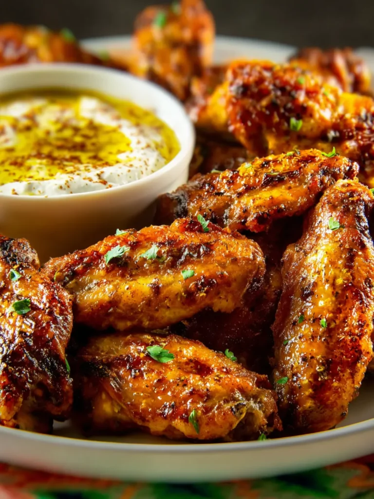 Greek Air Fryer Wings First Image