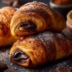 Homemade Chocolate Croissants First Image