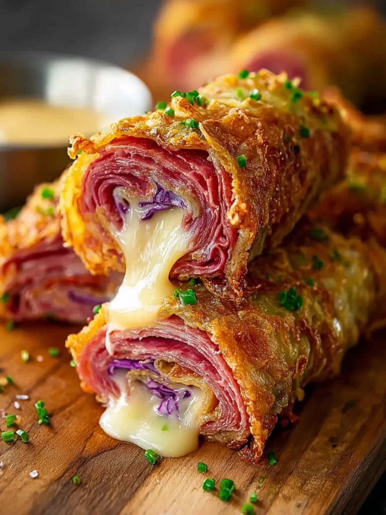 Keto Crispy Reuben Roll-Ups First Image