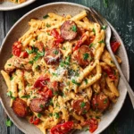 One Pot Creamy Cajun Sausage Pasta First Image