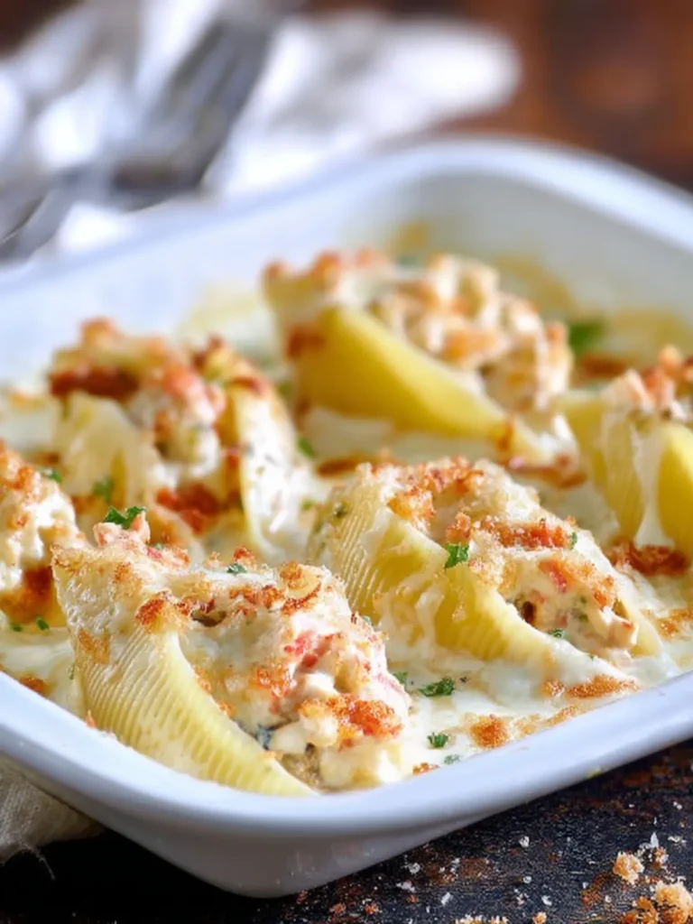 Seafood Alfredo Stuffed Shells First Image