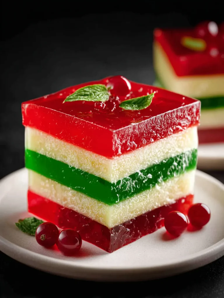 Triple Layer Christmas Jell-O First Image