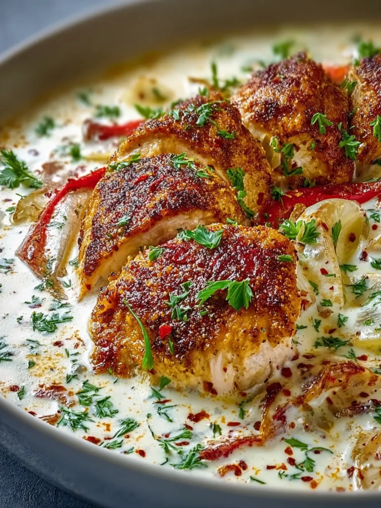 Turkish Chicken with Creamy White Sauce First Image