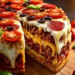 Ultimate Stuffed Layered Pizza Pie First Image