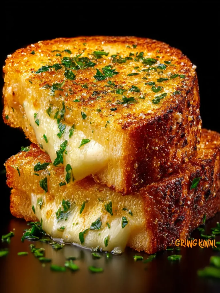 Garlic Bread Grilled Cheese First Image