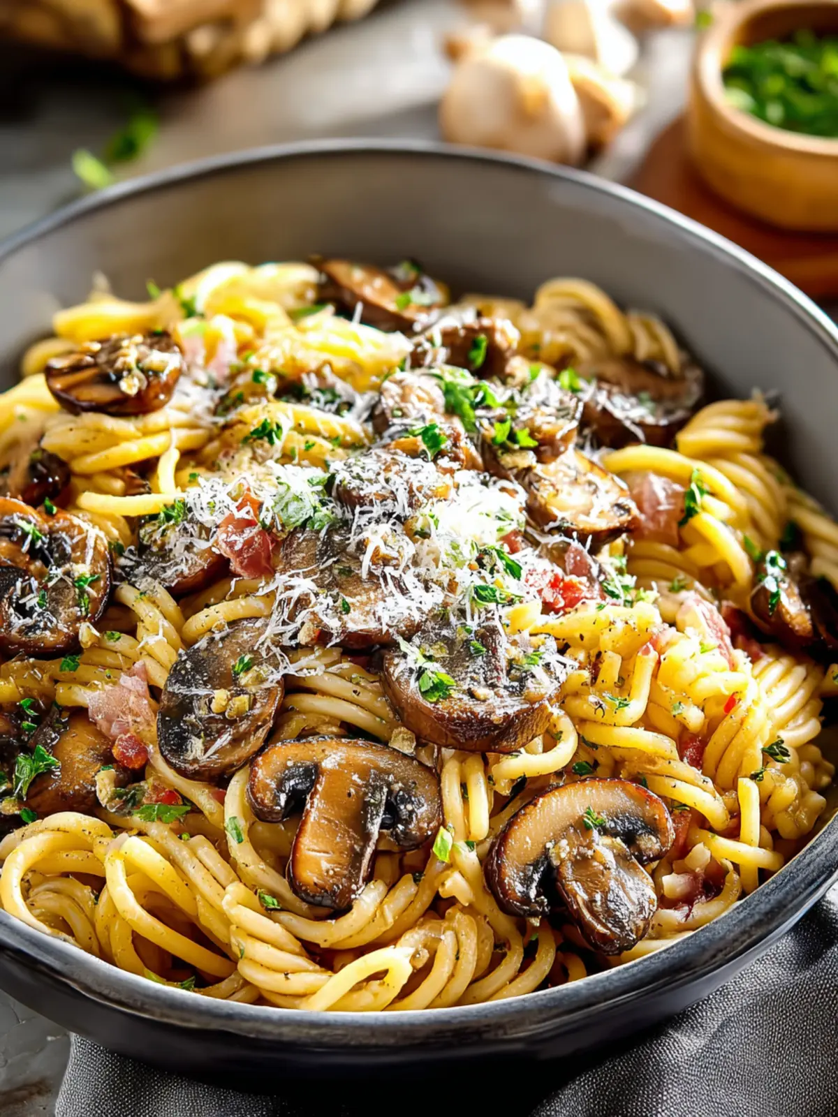 Irresistible Mushroom Parmesan Pasta: Comfort in 30 Minutes First Image