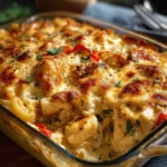 Cheesy Creamy Chicken Casserole Bake Recipe First Image