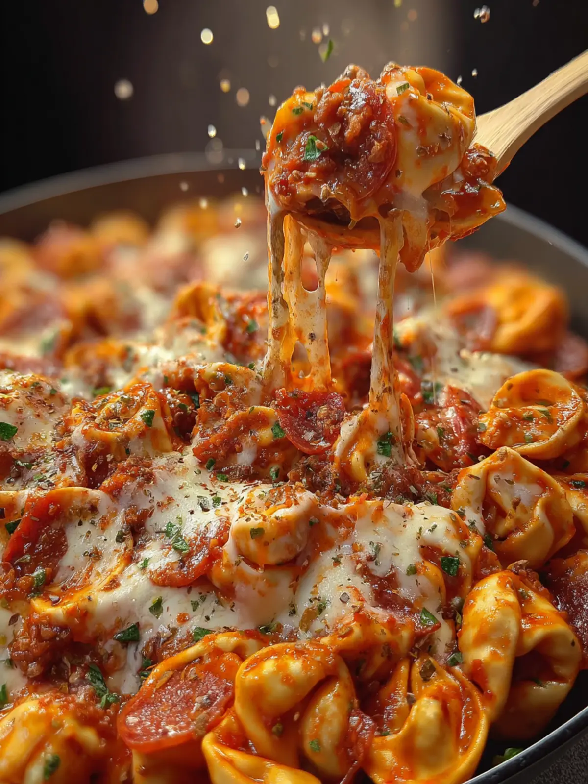 Cheesy Pizza Tortellini Dinner First Image