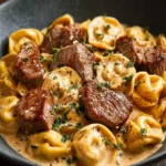 Cracked Garlic Steak Tortellini in Creamhouse Sauce First Image