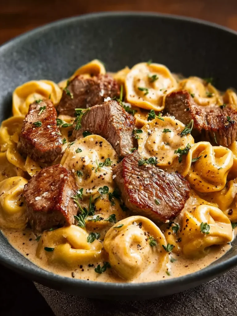 Cracked Garlic Steak Tortellini in Creamhouse Sauce First Image