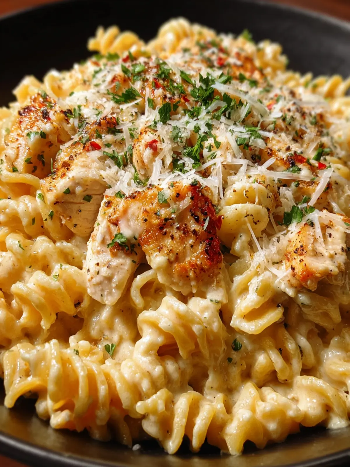 Crockpot Garlic Parmesan Chicken Pasta: A Cozy Delight! First Image