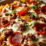 Crockpot Pizza Casserole First Image