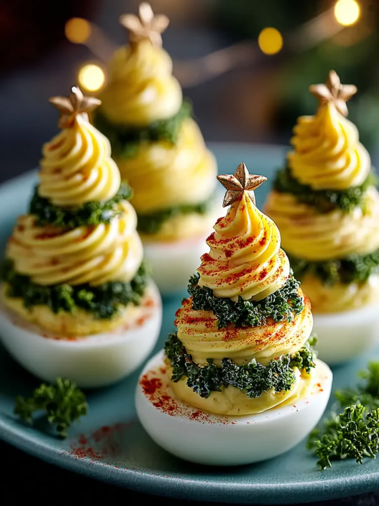 Deviled Egg Christmas Trees First Image