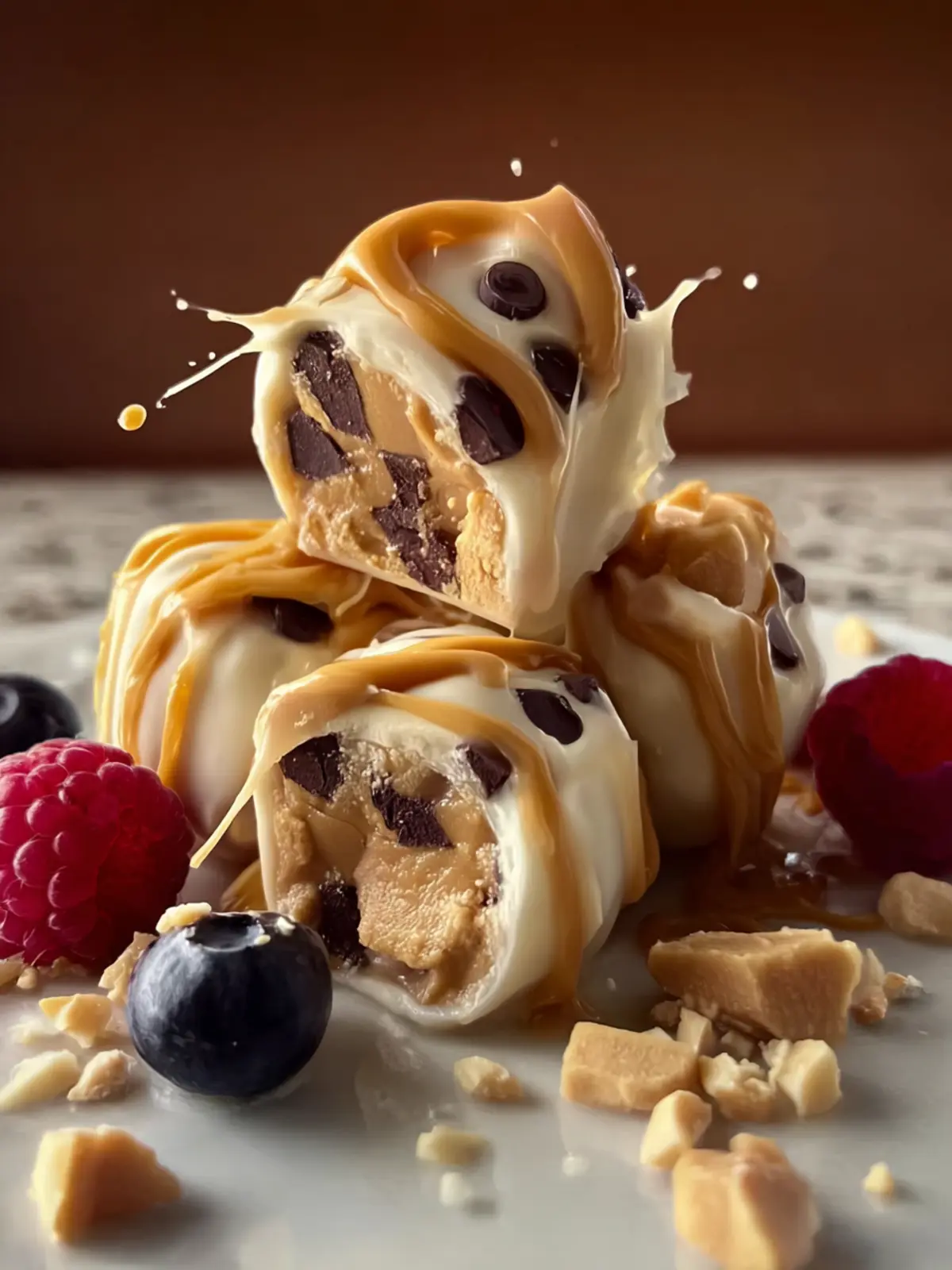 Frozen Greek Yogurt Peanut Butter Bites First Image