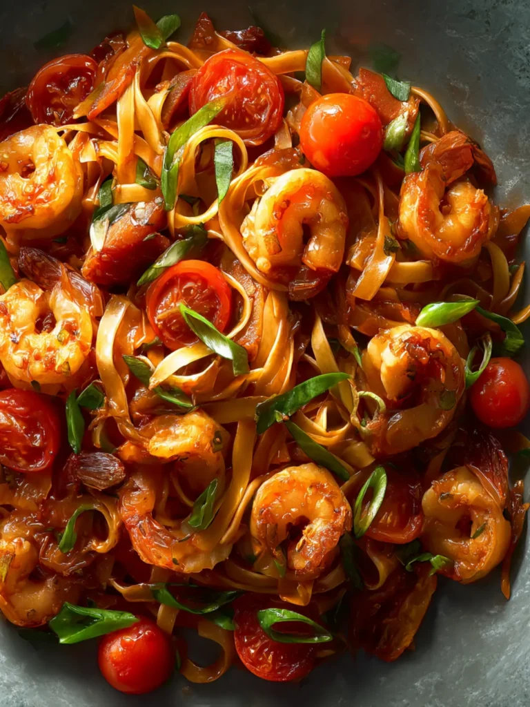 Gochujang Shrimp Pasta First Image