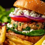 Greek Turkey Burgers & Crispy Mediterranean Fries First Image