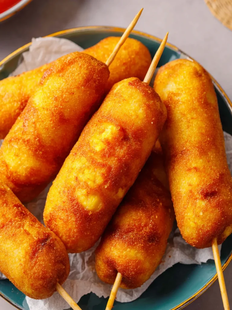 Homemade Corn Dogs in Air Fryer First Image