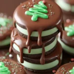 Mint Chocolate Dipped Oreos First Image