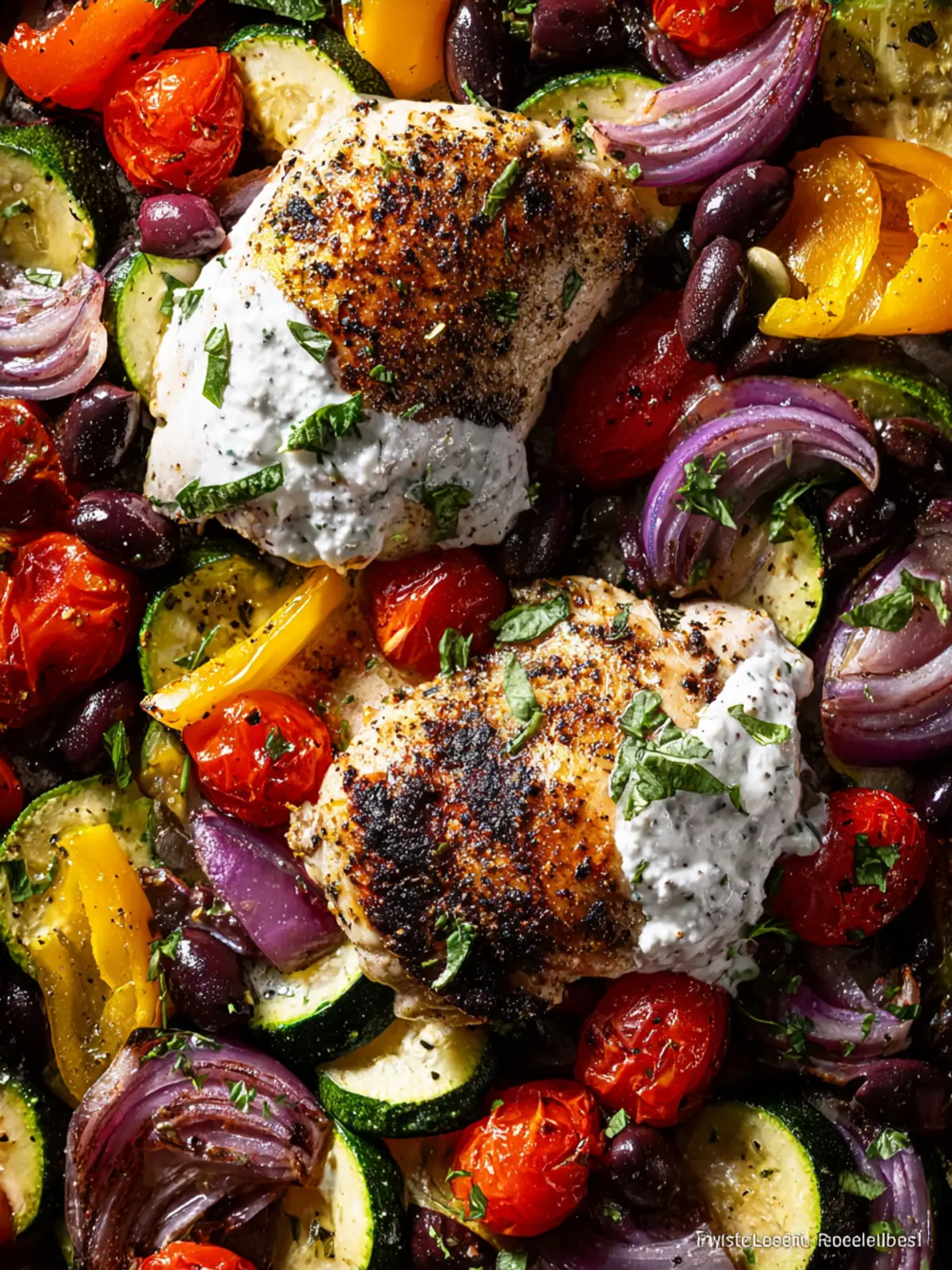 Sheet Pan Tzatziki Chicken First Image