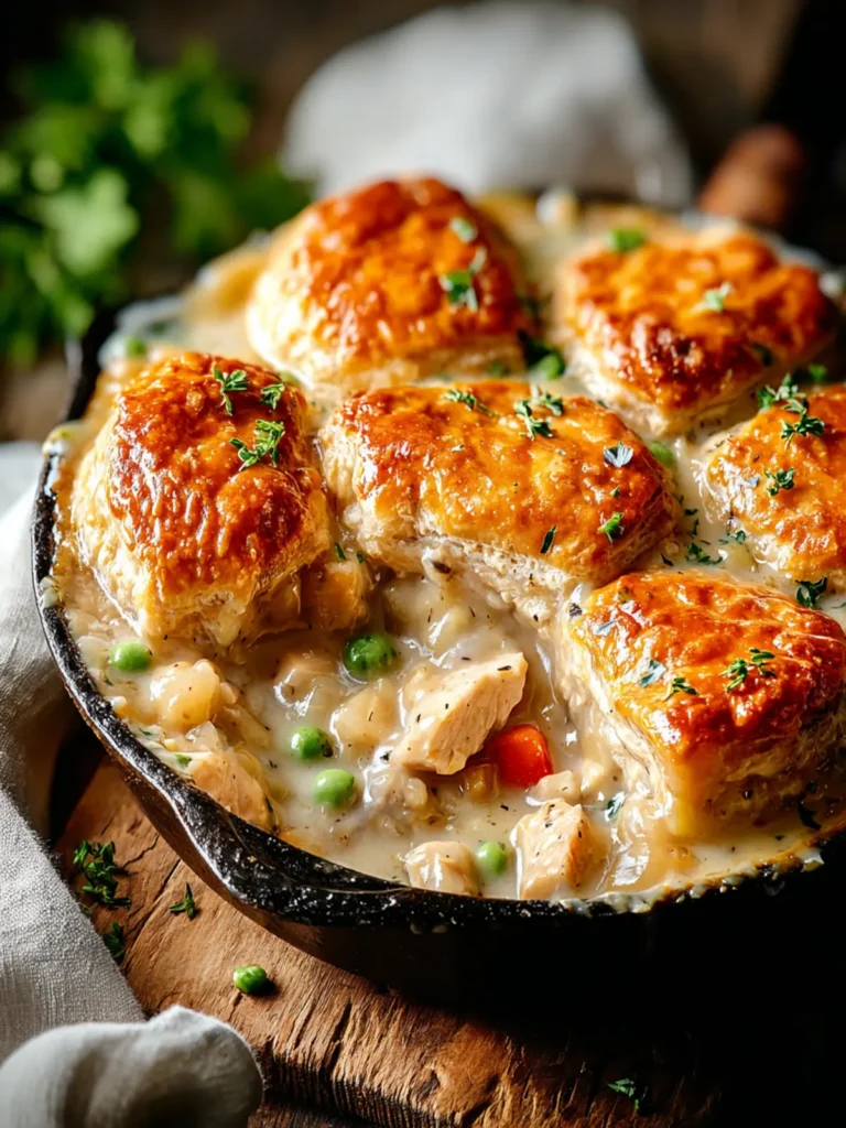 Skillet Chicken Pot Pie Recipe First Image