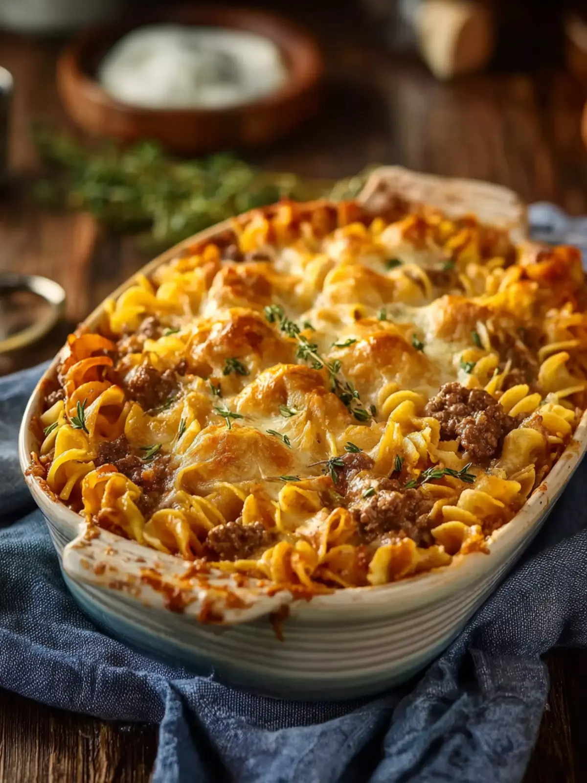 Sour Cream Beef Noodle Casserole First Image