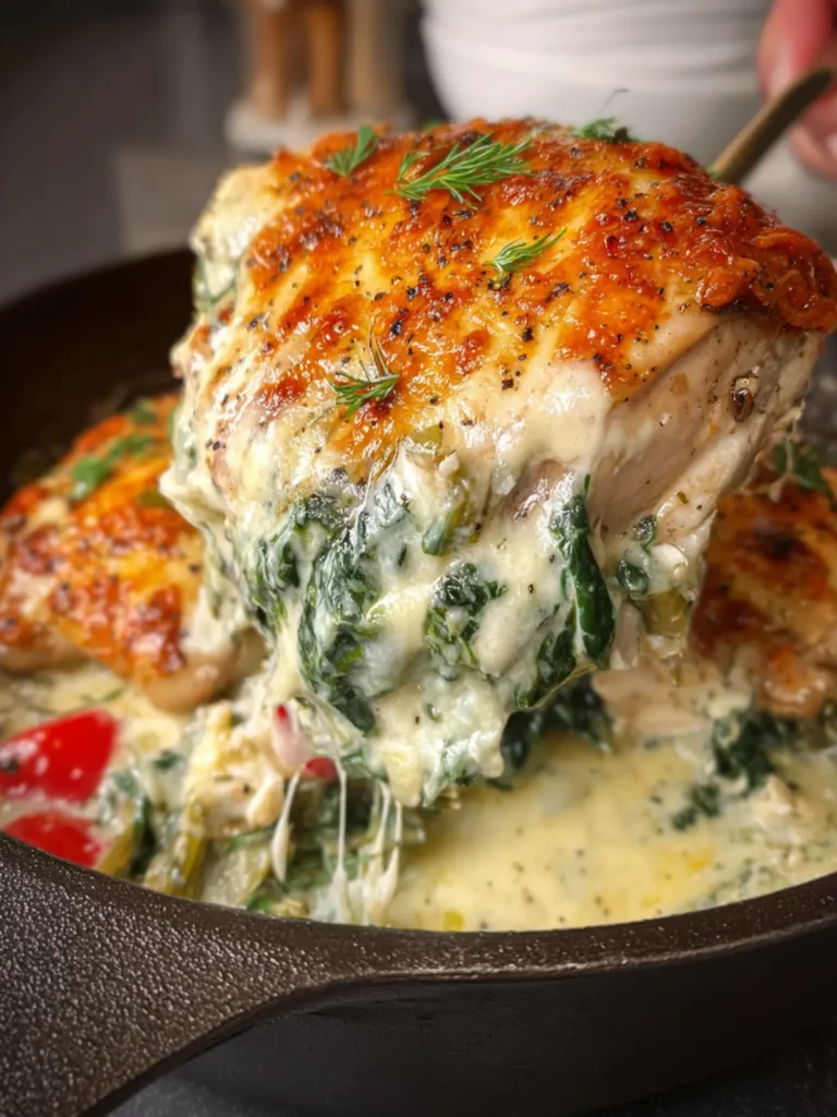 Spinach Artichoke Ranch Chicken Bake First Image