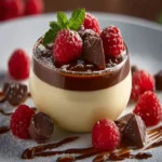 Vanilla Mousse with Chocolate First Image